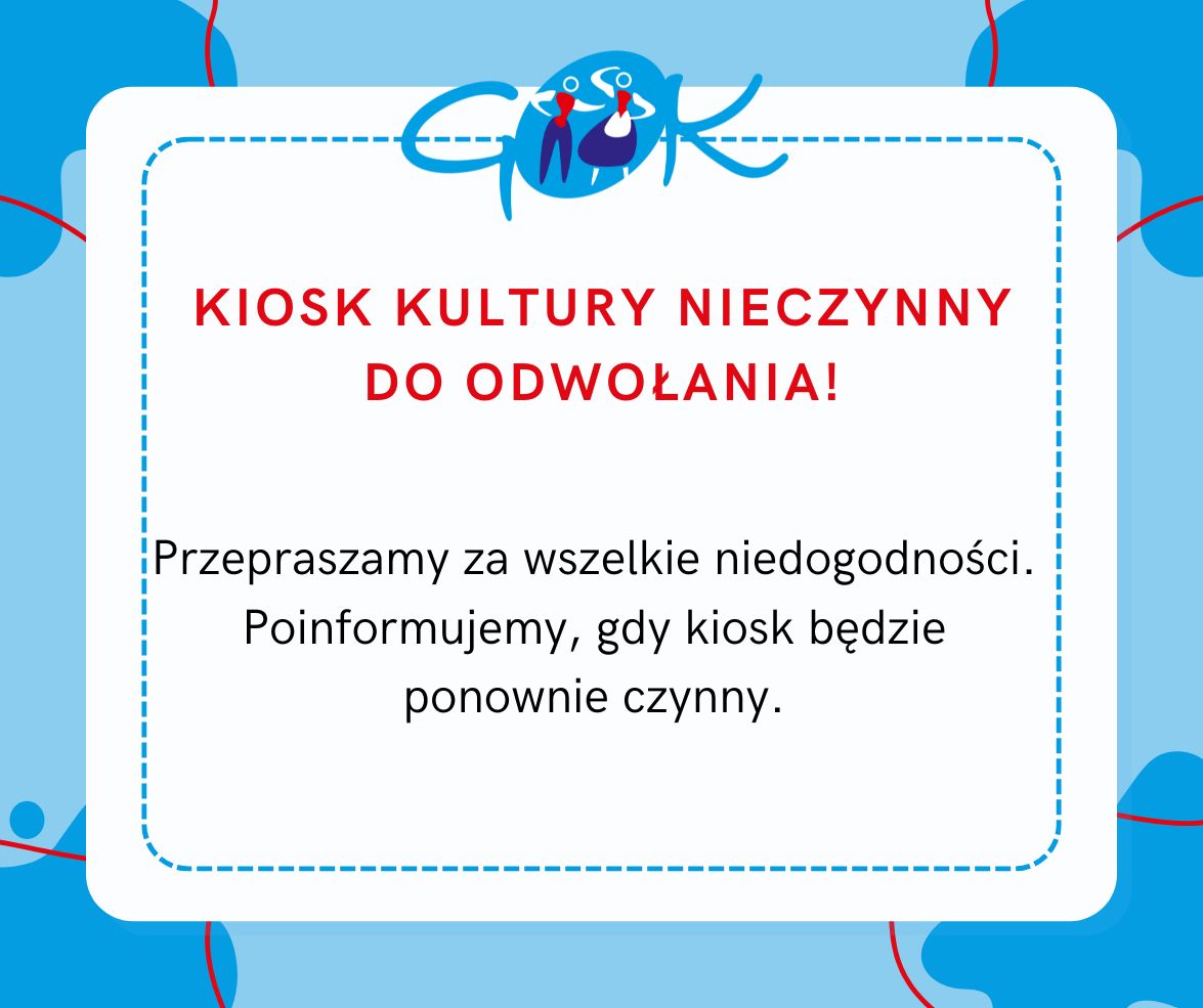 Kiosk Kultury nieczynny