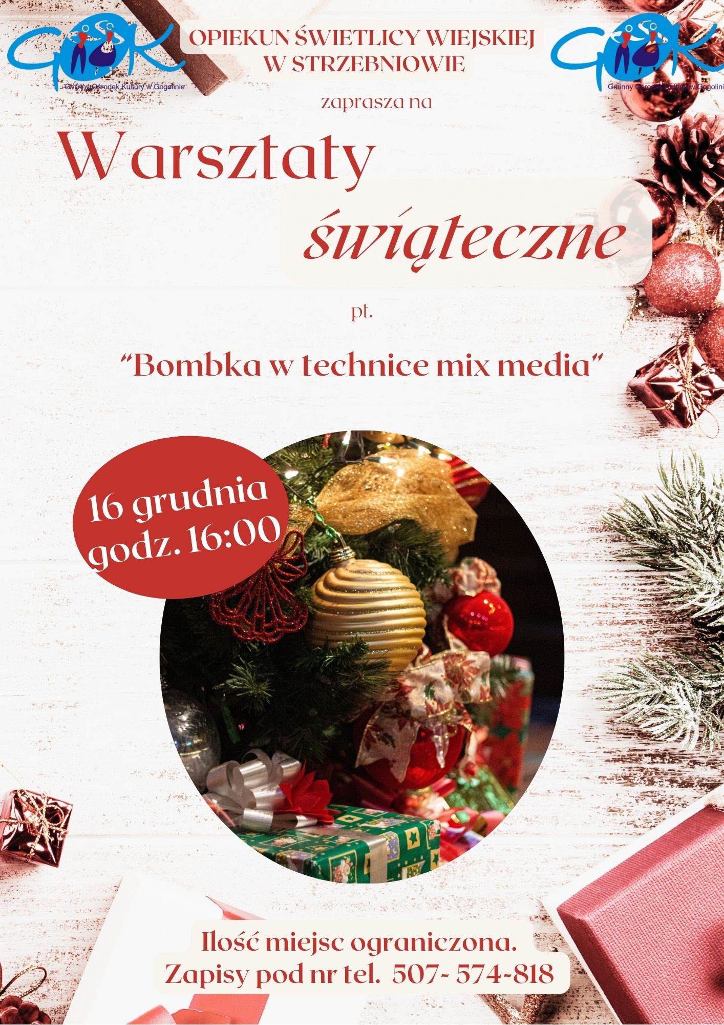 Warsztaty bombki Strzebniow