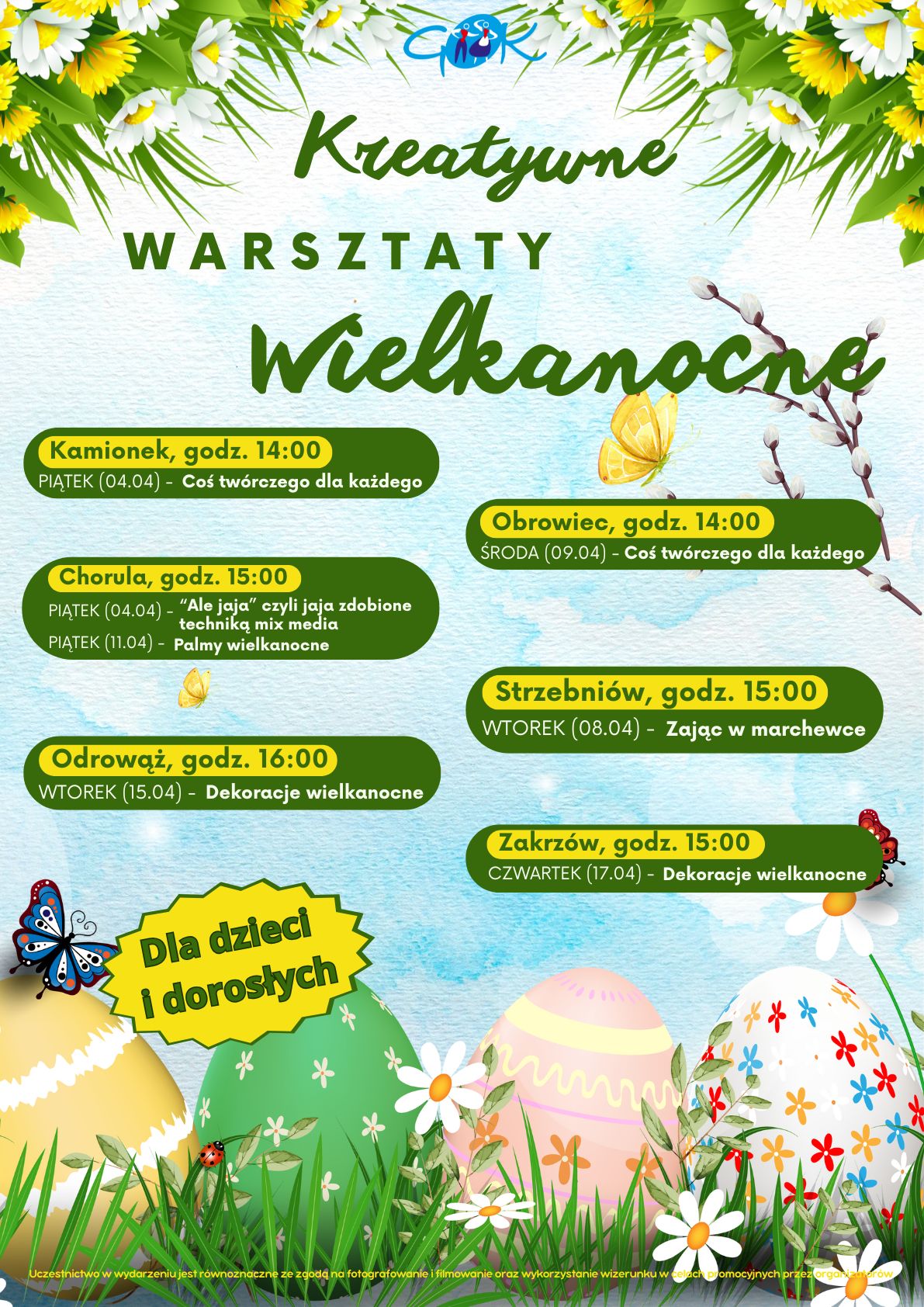 Warsztaty Wielkanocne ogloszenia