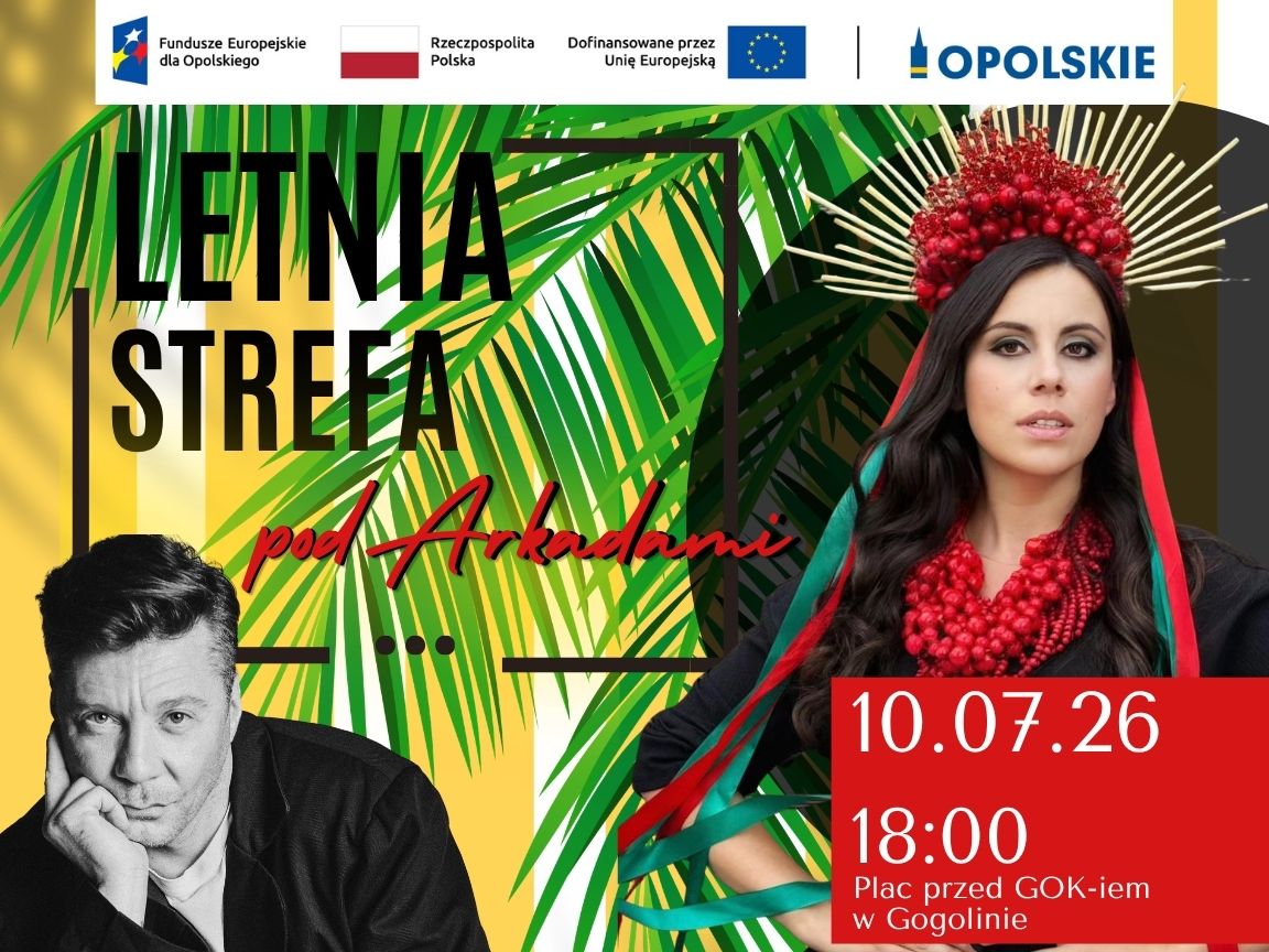 Letnia Strefa pod Arkadami już 10 lipca. Muzyka, teatr i otwarcie nowej przestrzeni artystycznej w Gogolinie