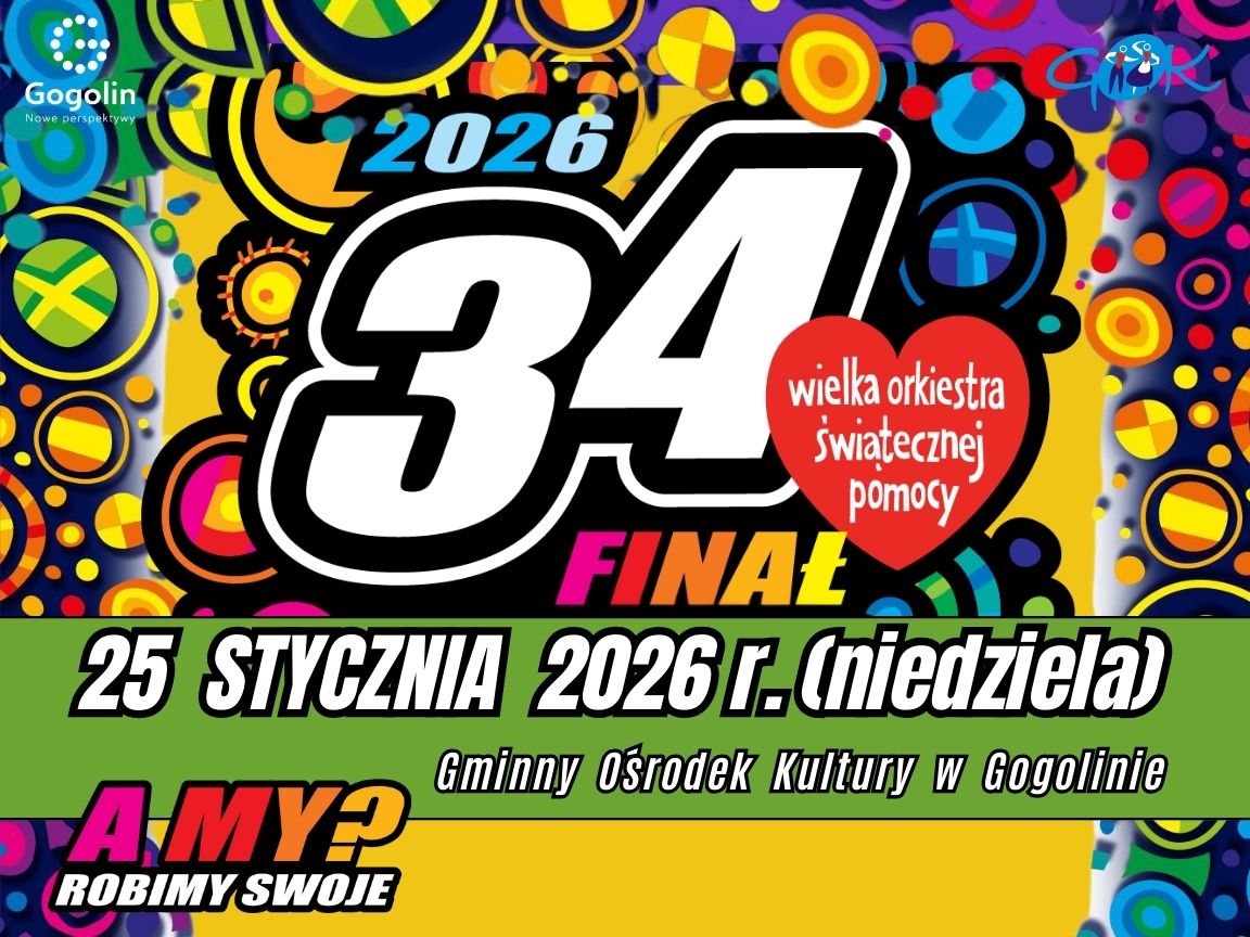 34. Finał WOŚP w Gogolinie – zbiórka, koncerty i Światełko do Nieba już 25 stycznia 2026 roku