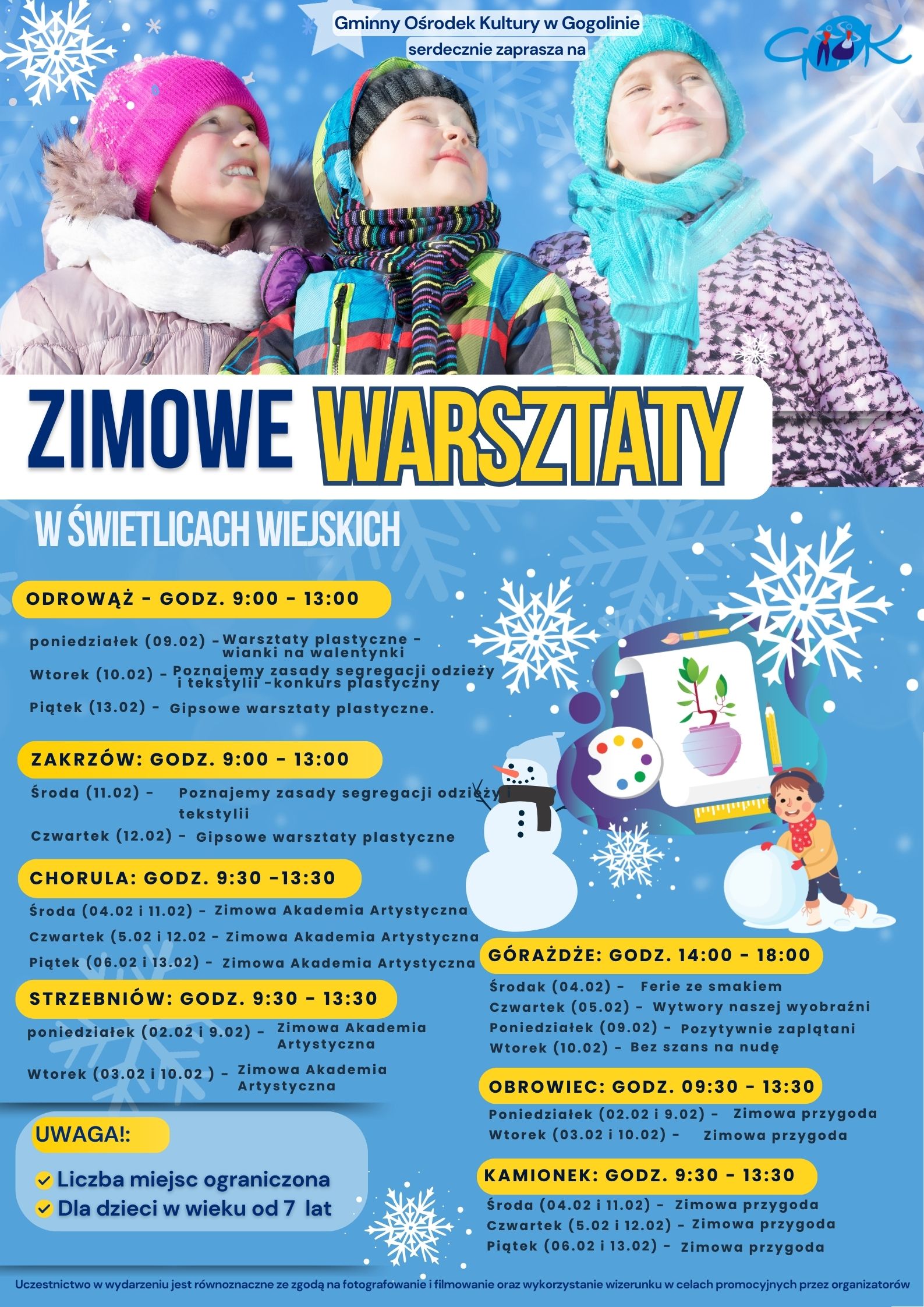 Ferie zimowe świetlice