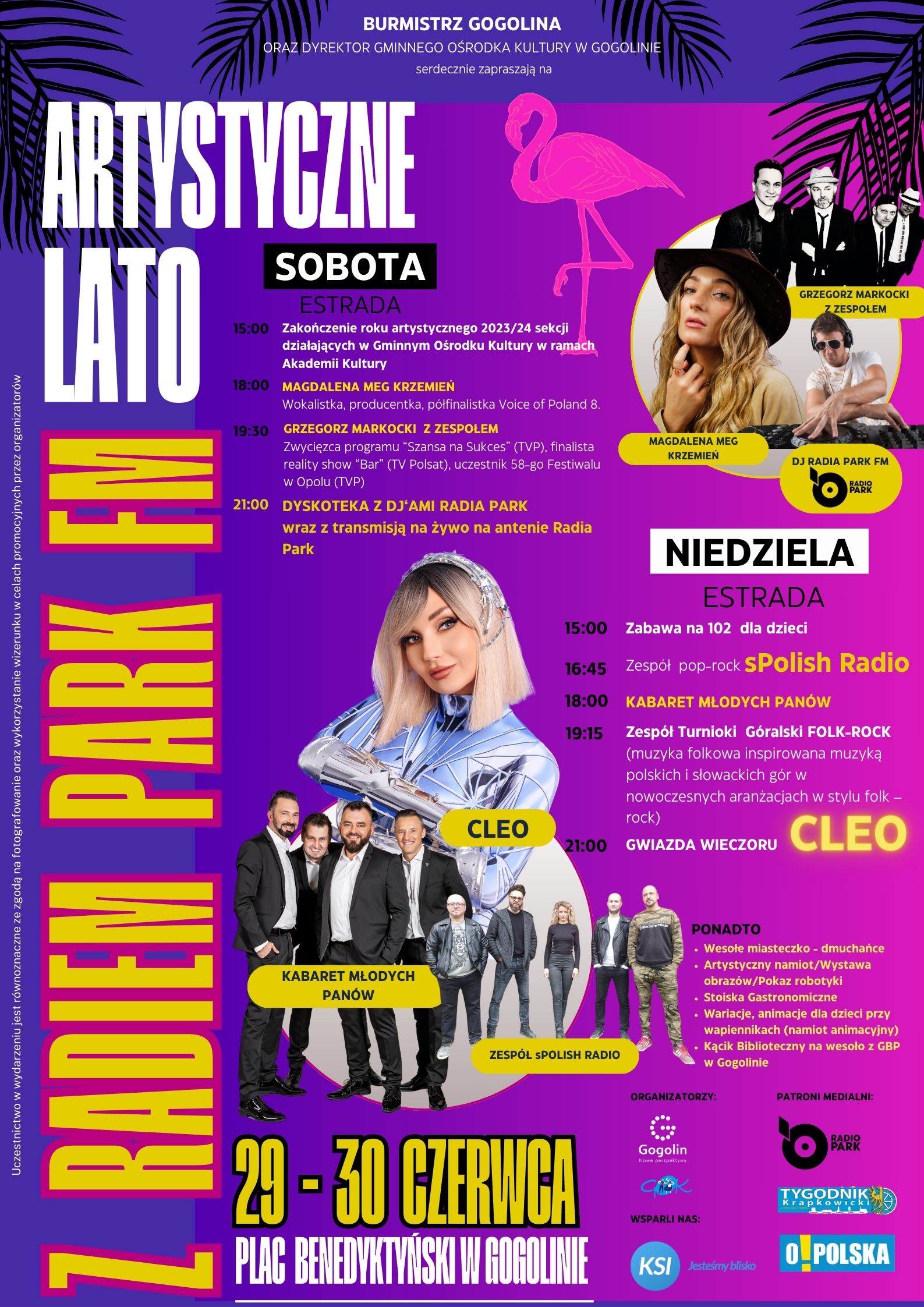 Plakat Artystyczne lato 