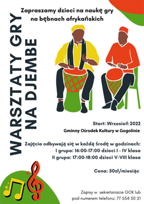 Warsztaty gry na bębnach afrykańskich