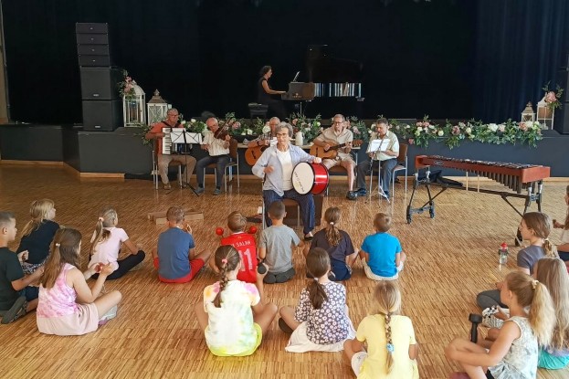 Muzyczne zakończenie wakacyjnych warsztatów z GOK-iem