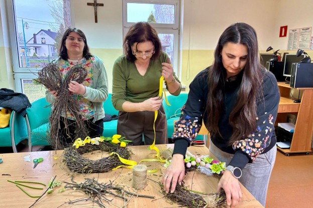 Wiosenne warsztaty rękodzielnicze w Świetlicy Wiejskiej w Kamionku